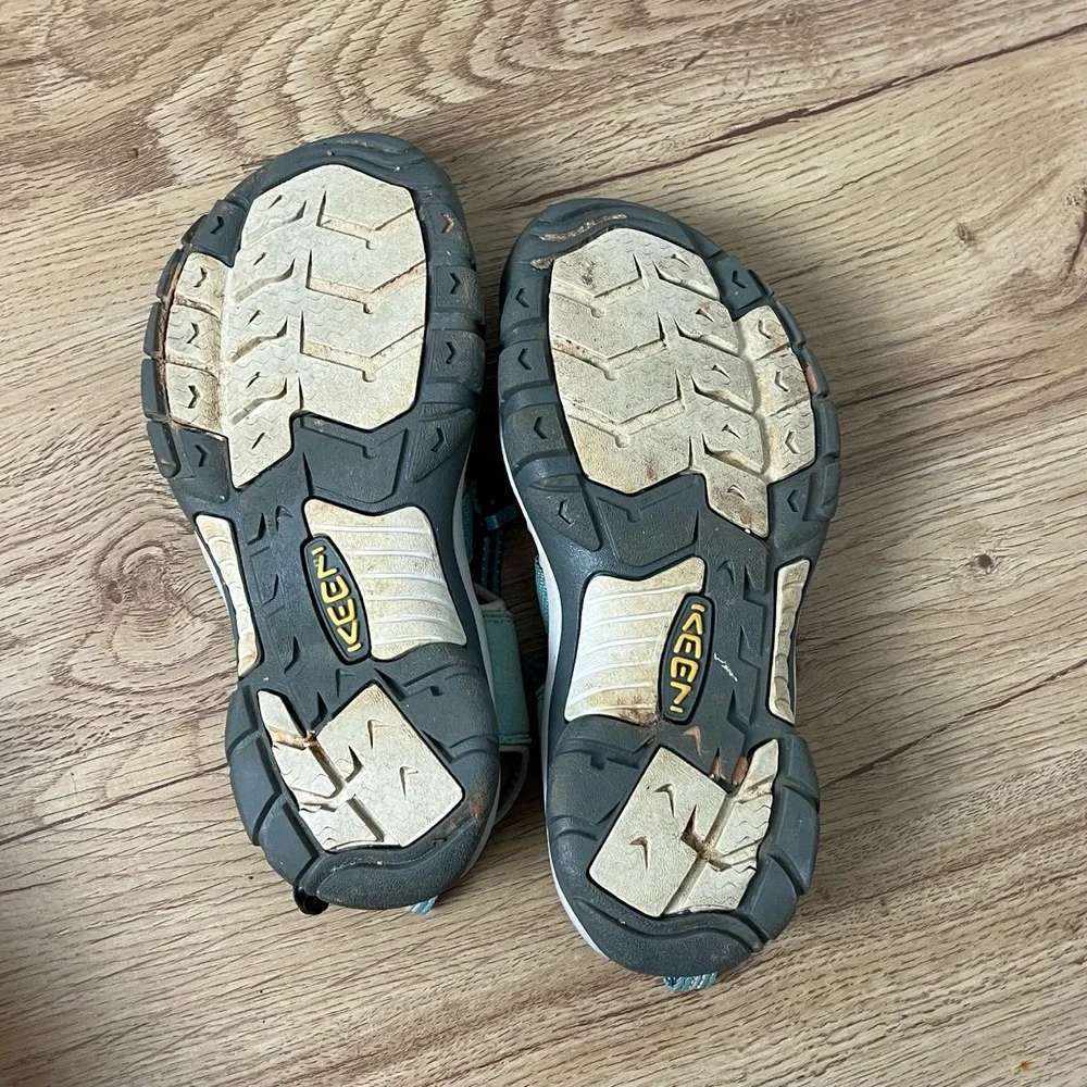 Keen Newport H2 Waterproof Turquoise Beige Closedtoe Securefit‎ Sandals Kids 7